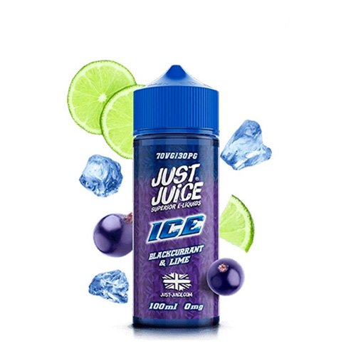 blackcurrant-lime-ice-100ml-just-juice- CASSIS ET CITRON ICE JUST JUICE 100ML
